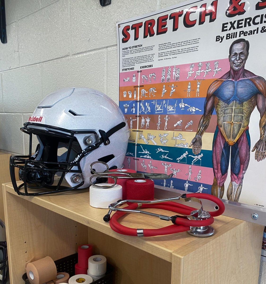 Sports Medicine equipment in Mrs. Johnson's room